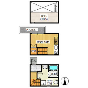 ワンルーム 間取り図