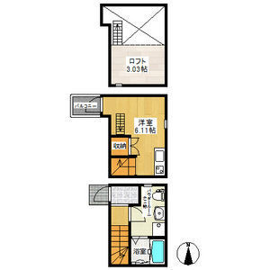 ワンルーム 間取り図