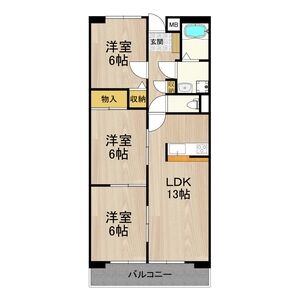 3LDK 間取り図