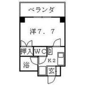 1K 間取り図