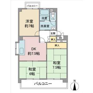 3DK 間取り図