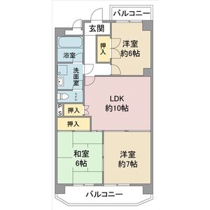 3DK 間取り図
