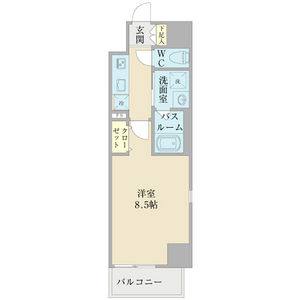 1K 間取り図