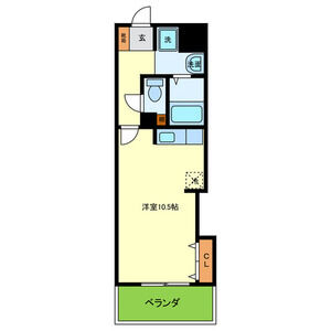ワンルーム 間取り図