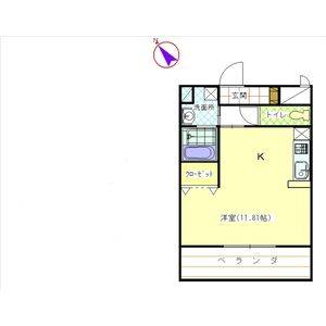 ワンルーム 間取り図