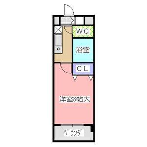 1K 間取り図