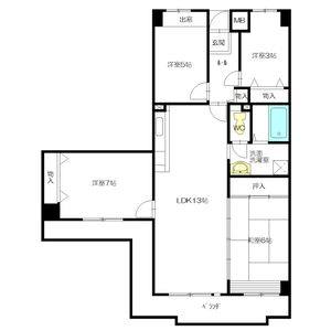 4LDK 間取り図