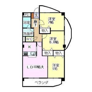 3LDK 間取り図