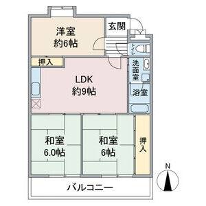 3LDK 間取り図
