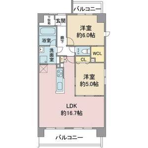 2LDK 間取り図