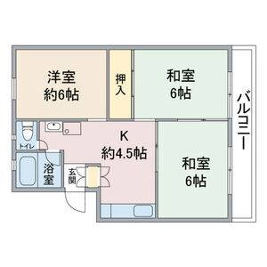 3DK 間取り図