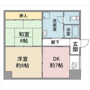 2DK 間取り図