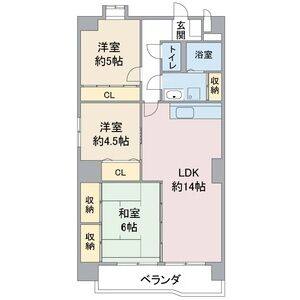 3LDK 間取り図