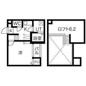 1K 間取り図
