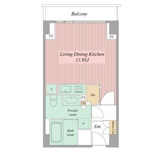 ワンルーム 間取り図