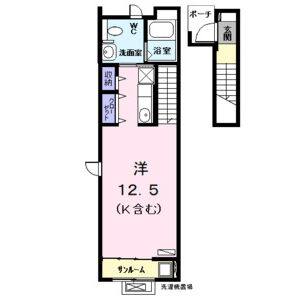ワンルーム 間取り図