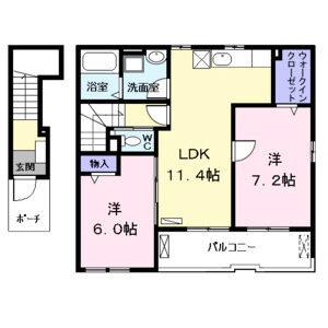 2LDK 間取り図