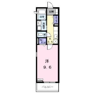 1K 間取り図