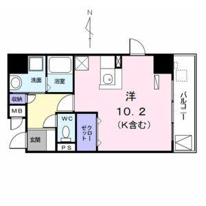 ワンルーム 間取り図