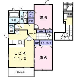 2LDK 間取り図