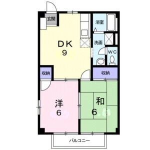 2DK 間取り図