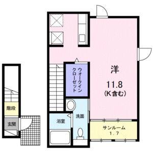 ワンルーム 間取り図