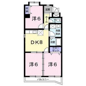 3DK 間取り図