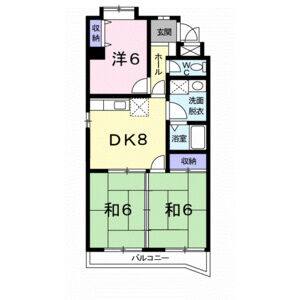 3DK 間取り図