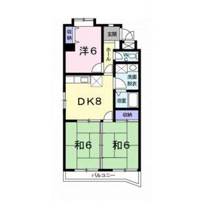 3DK 間取り図