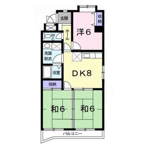 3DK 間取り図