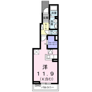 ワンルーム 間取り図