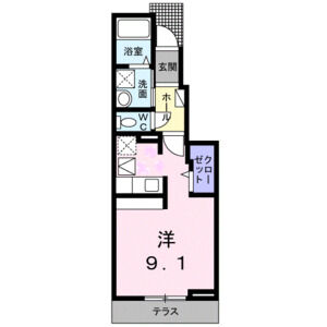 ワンルーム 間取り図