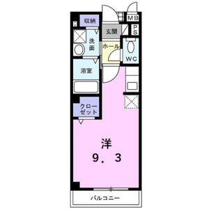 ワンルーム 間取り図