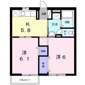 2K 間取り図