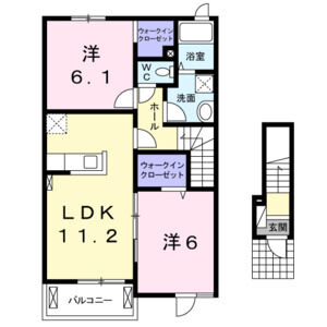 2LDK 間取り図