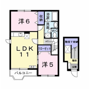 2LDK 間取り図