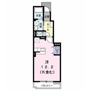 ワンルーム 間取り図