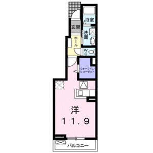 ワンルーム 間取り図