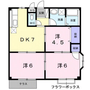 3DK 間取り図
