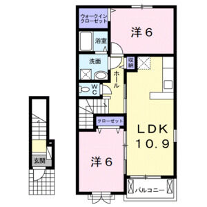 2LDK 間取り図