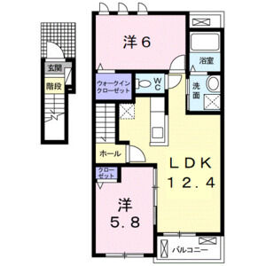 2LDK 間取り図