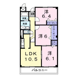 3LDK 間取り図
