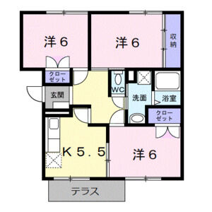 3K 間取り図