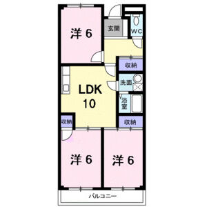 3LDK 間取り図