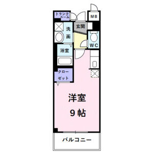 ワンルーム 間取り図