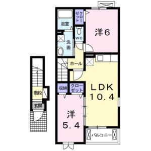 2LDK 間取り図