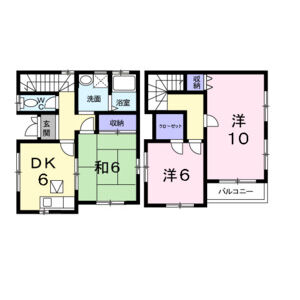 3DK 間取り図