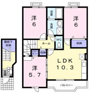 3LDK 間取り図