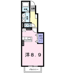 ワンルーム 間取り図