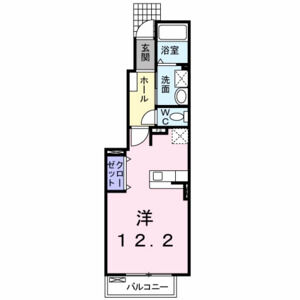 ワンルーム 間取り図